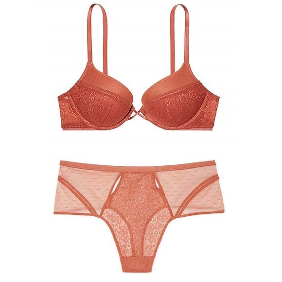 PINK Victoria's Secret Other - VS Bombshell Plunge Bra 32D & High-Waist Thong S